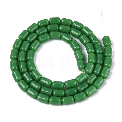 Opaque Glass Beads Strands GLAA-T028-14P-04-1