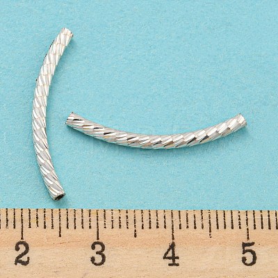 925 Sterling Silver Tube Beads STER-Q191-01C-S-1