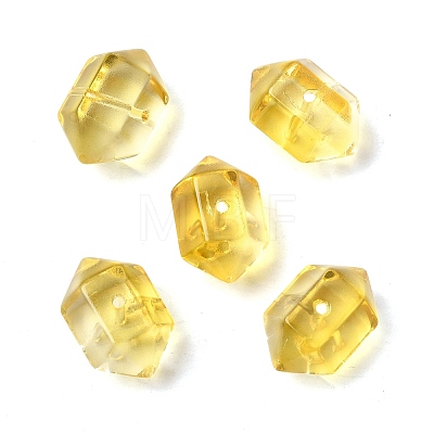 Dyed & Heated Transparent Glass Beads GLAA-F132-01F-1