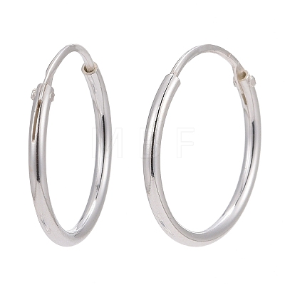925 Sterling Silver Hoop Earring Findings STER-E062-05B-S-1