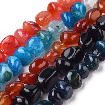 Natural Agate Beads Strands G-L560-L-1