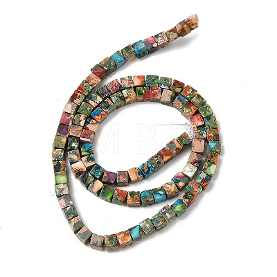 Dyed Synthetic Imperial Jasper Beads Strands G-H087-F02-01A-1-1