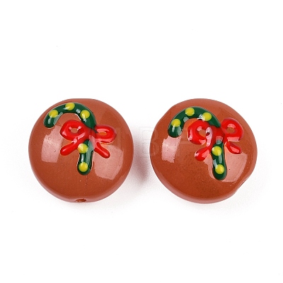 Christmas Handmade Lampwork Enamel Beads X1-LAMP-C020-03E-1