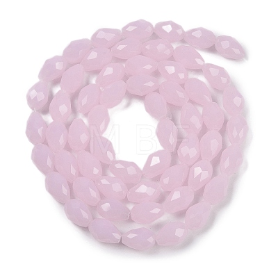 Electroplate Imitation Jade Glass Beads Strands EGLA-N013-J10mm-D01-1