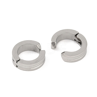 Non-Tarnish Ion Plating(IP) 304 Stainless Steel Clip-on Earrings EJEW-M001-11P-1