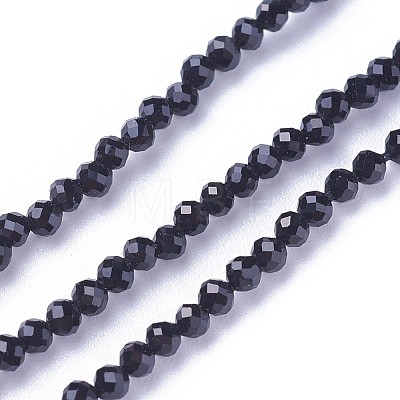 Faceted Glass Beads Strands G-F619-09B-2mm-1