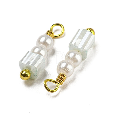 ABS Plastic Imitation Pearl Pendants KK-C046-03A-1