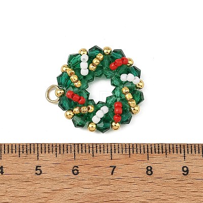Christmas Glass Pendants PALLOY-MZ01424-1