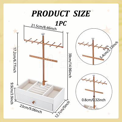 Velvet Jewelry Organizer Stands ODIS-WH0086-206-1