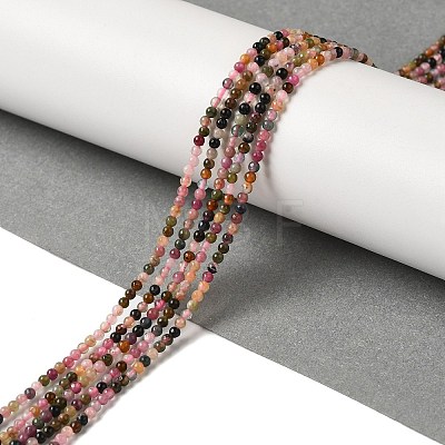 Natural Tourmaline Beads Strands G-B090-A03-01-1