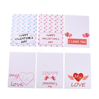 Rectangle Paper Greeting Cards DIY-F096-06-1
