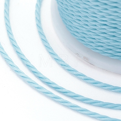 Round Waxed Polyester Cord X-YC-G006-01-1.0mm-06-1