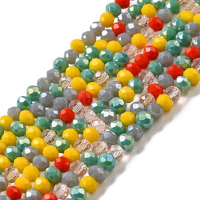 Glass Beads Strands EGLA-A034-M4mm-44-1