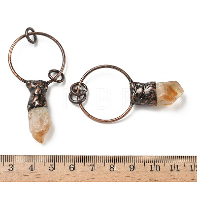 Natural Citrine Big Pendants G-H332-06R-03-1