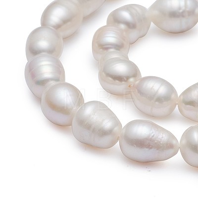 Natural Cultured Freshwater Pearl Beads Strands Rice A23TR011-1