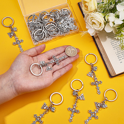 20Pcs Alloy Enamel Keychains KEYC-SC00057-1