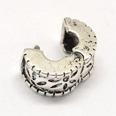 Alloy European Style Clasps PDLC-R001-10AS-1