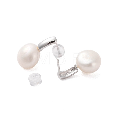 925 Sterling Silver Studs Earring EJEW-H002-08P-1