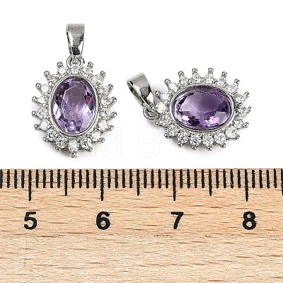 Natural Amethyst Pendants G-C172-07P-01-1