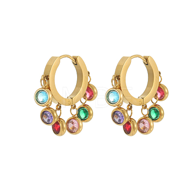 304 Stainless Steel Chandelier Earrings STAS-OY003-66G-1