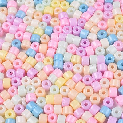 Opaque Baking Paint Glass Seed Beads SEED-T008-02-M01-1