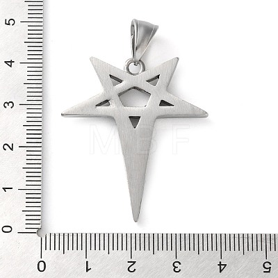 304 Stainless Steel Pendants STAS-M113-03AS-1