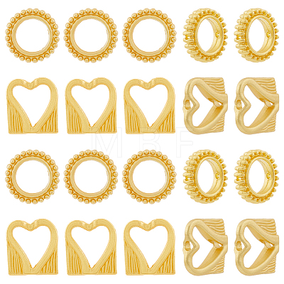 40Pcs 2 Style Alloy Bead Frame FIND-DC0002-72-1