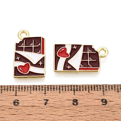 Valentine's Day Alloy Enamel Pendants ENAM-T023-20A-1