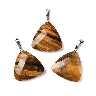 Natural Gemstone Pendants G-L614-D04-P-1