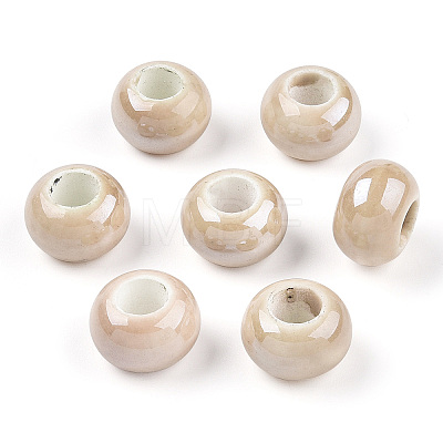 Handmade Porcelain Beads PORC-Q219-13x9-F13-1