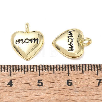 Mother's Day Brass Enamel Pendants KK-CBA9234-06G-02-1