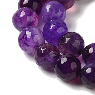 Dyed & Heated Natural Dragon Veins Agate Beads Strands G-P539-A01-18-1