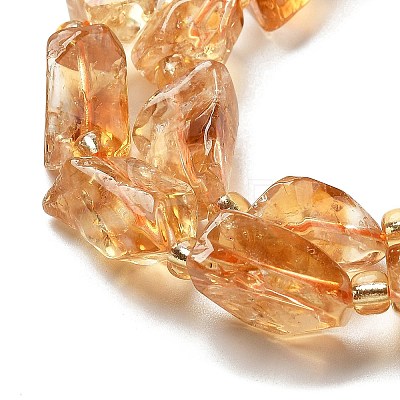 Natural Citrine Beads Strands G-H074-C02-03-1