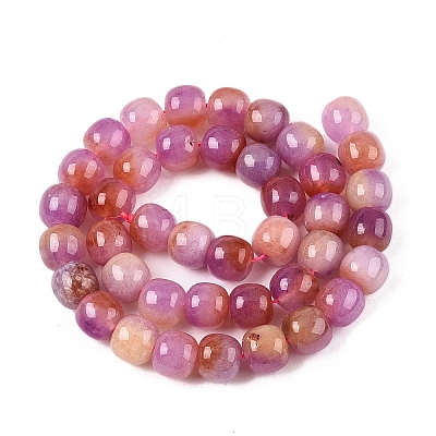 Dyed Natural White Jade Beads Strands G-T138-D07-1