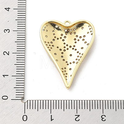 Brass Micro Pave Clear Cubic Zirconia Pendants KK-L228-43B-G-1