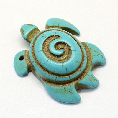 Synthetic Turquoise Pendants X-TURQ-S283-22-1