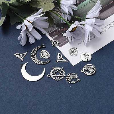 Tibetan Style Alloy Pendants TIBEP-MSMC003-AS-1