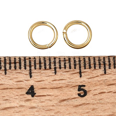 Brass Open Jump Rings KK-CBA1A60-06B-G-1