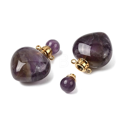 Natural Amethyst Pendants G-H252-C03-01-1