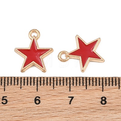 Alloy with Enamel Charms AL-CBA9C31-06G-C-1