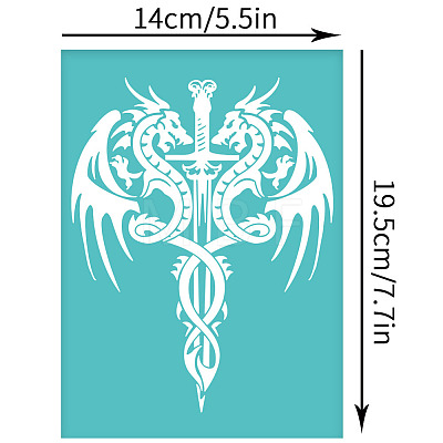 Self-Adhesive Silk Screen Printing Stencil DIY-WH0337-080-1