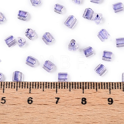 6/0 Transparent Inside Colours Glass Seed Beads SEED-N006-003E-1