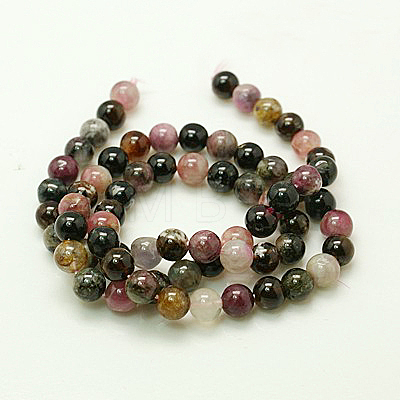 Natural Tourmaline Beads strands G-C068-4mm-8-1