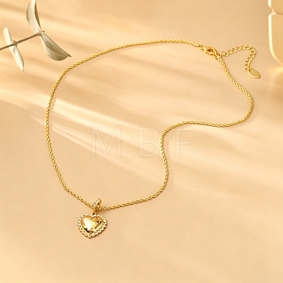 Brass Micro Pave Clear Cubic Zirconia Pendant Necklaces WG1A7A7-02-1