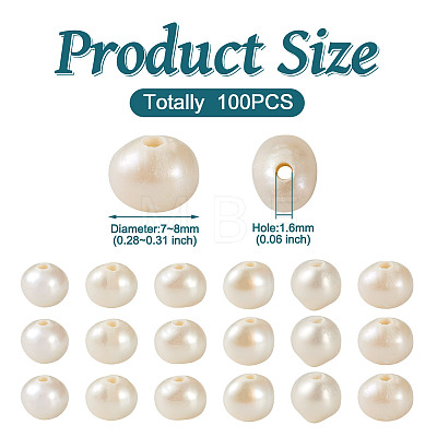 Natural Cultured Freshwater Pearl Beads PEAR-BT0002-01-1