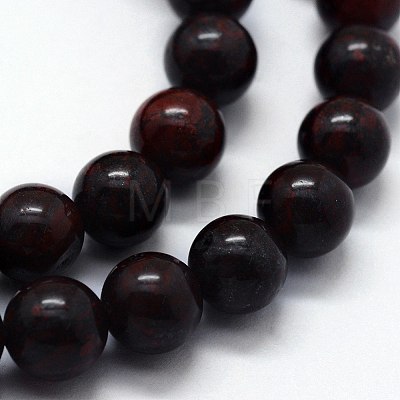 Natural Brecciated Jasper Beads Strands G-I199-31-4mm-1