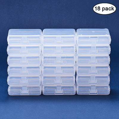 Transparent Plastic Bead Containers CON-BC0004-61-1