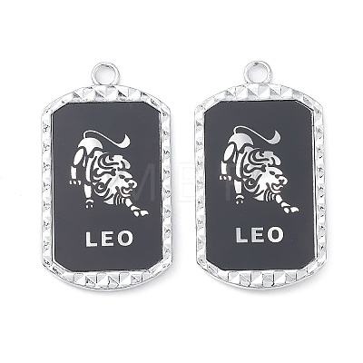 Alloy Twelve Constellations Series Big Pendants PALLOY-O107-01P-02-1