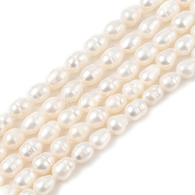 Natural Cultured Freshwater Pearl Beads Strands PEAR-I007-01B-06B-1