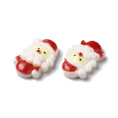 Christmas Opaque Resin Cabochons RESI-K019-33-1
